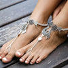 Barefoot Sandal Retro Silver Fashion Anklet