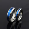 Stainless Steel Thin Blue line Titanium Rings