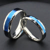 Stainless Steel Thin Blue line Titanium Rings