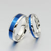 Stainless Steel Thin Blue line Titanium Rings