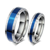 Stainless Steel Thin Blue line Titanium Rings