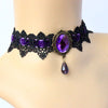 Victorian Gothic Lace Crystal Choker