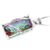 Genuine Rainbow Topaz Pendant