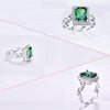 Emerald Solid 925 Sterling Silver Ring