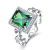 Emerald Solid 925 Sterling Silver Ring