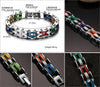 Rainbow Steel Biker Chain Bracelet