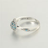 Sapphire Blue Stone Turtle Ring