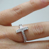 Cross Silver Fashion Rings for Women